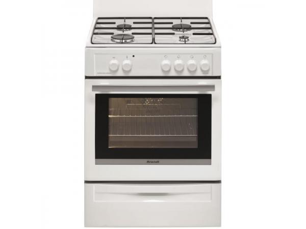 Cuisinière gaz BRANDT BCG6640W