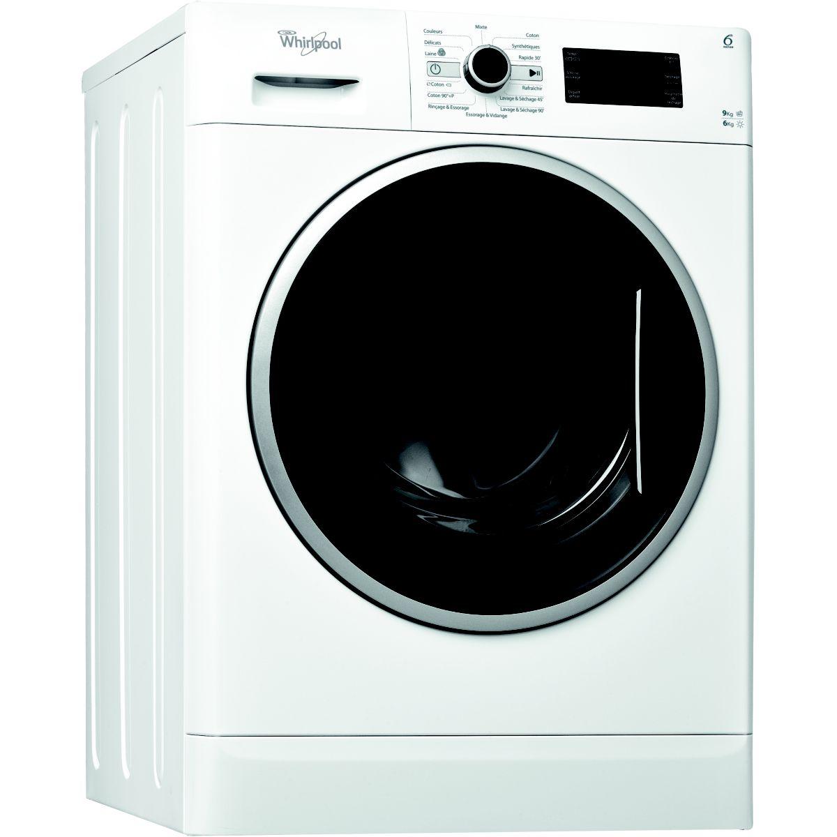 Lave linge séchant hublot WHIRLPOOL WWDC 9614