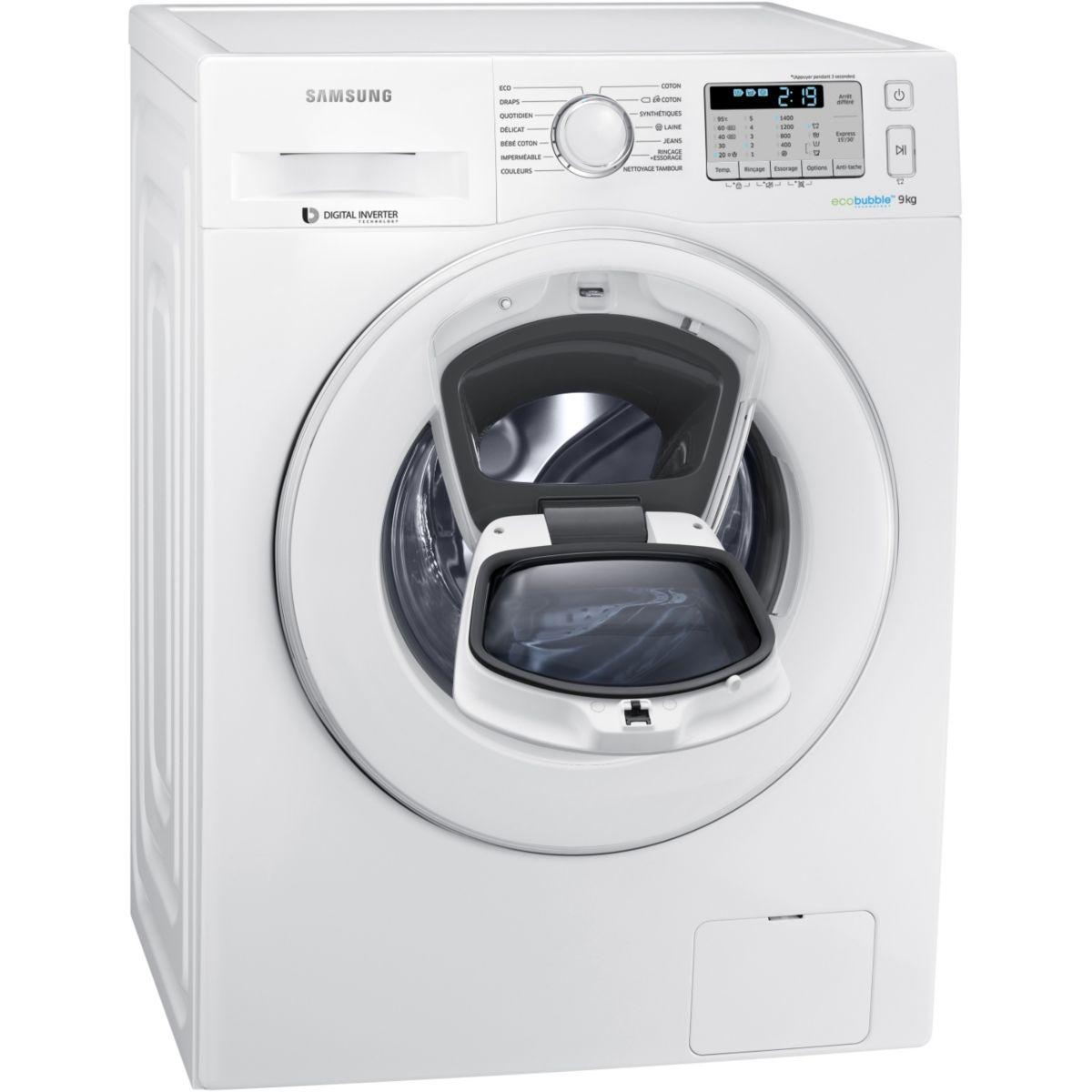 Lave linge hublot SAMSUNG ADD WASH WW90K5413WW
