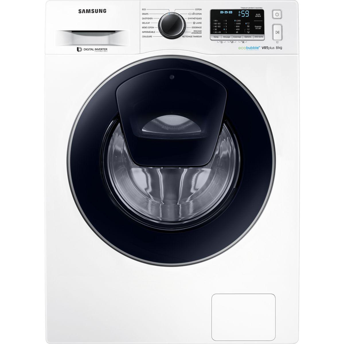 Lave linge compact SAMSUNG ADD WASH WW80K5210VW
