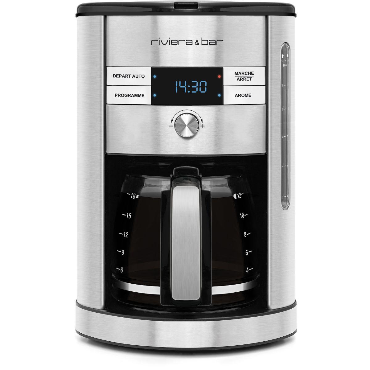 Cafetière programmable RIVIERA ET BAR BCF550 Métal