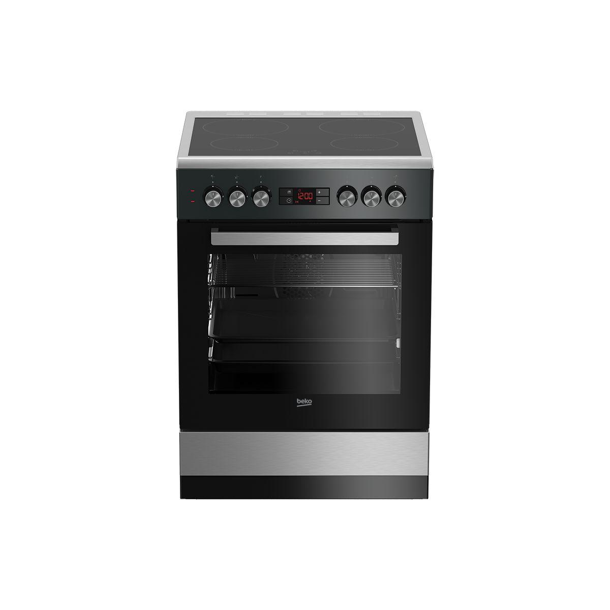 Cuisinière vitrocéramique BEKO FSE67301XCS