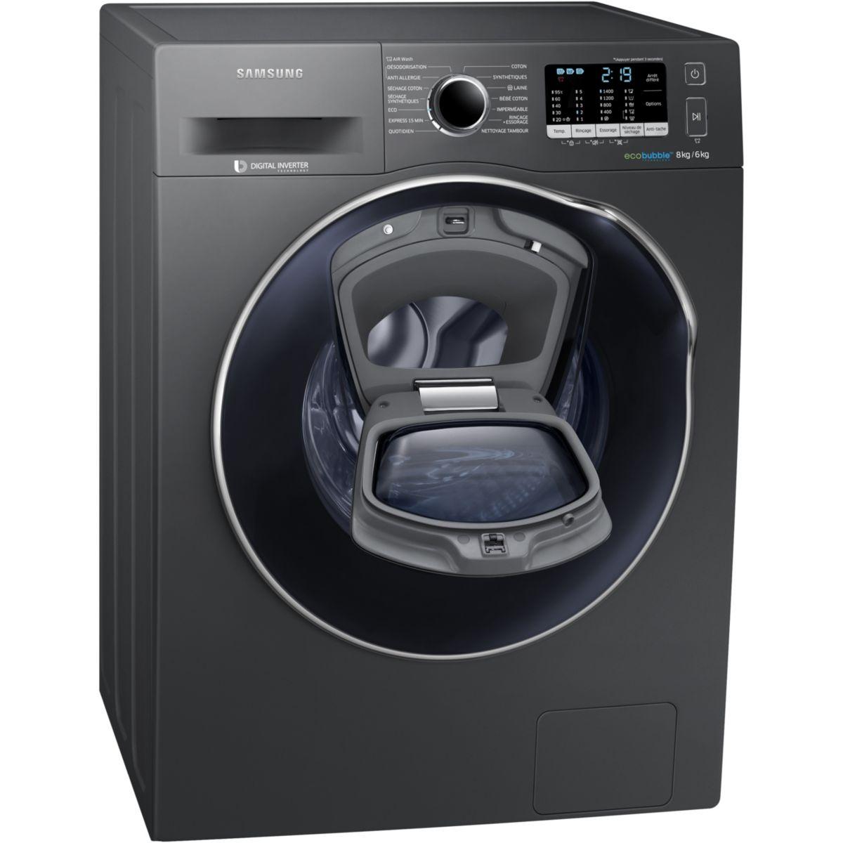 Lave-linge Séchant Frontal SAMSUNG EX ADDWASH WD80K5410 O