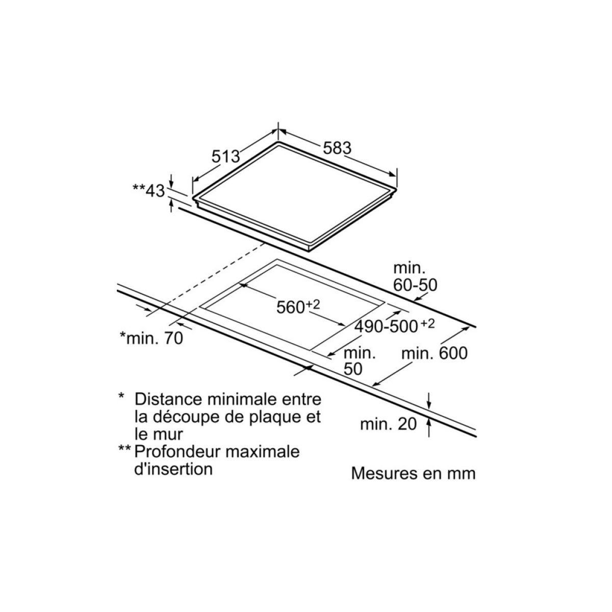 Table vitrocéramique BOSCH PKF645B17E