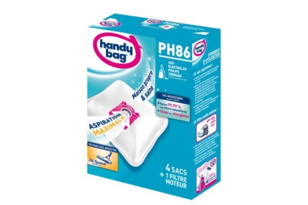 Pack promo 4x Sac Aspirateur HANDY BAG PH86 (x4 + 1 Filtre à air)