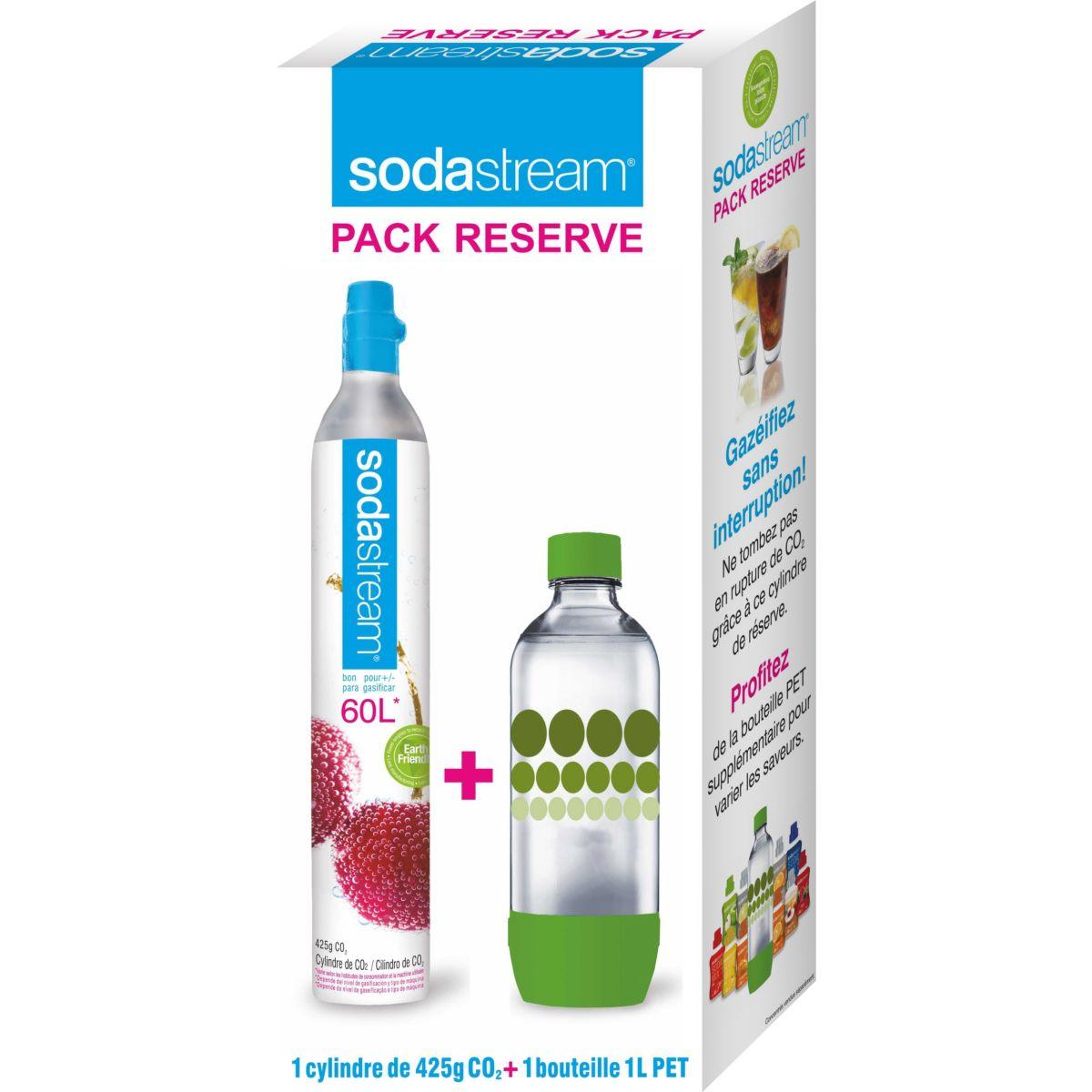 Pack bouteille et cylindre SODASTREAM PACK Cylindre C02 60L + 1 bouteille