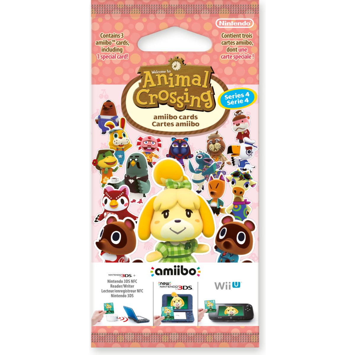 Pack cartes Amiibo NINTENDO 3 cartes Animal Crossing HDD Série 4 (photo) Pack cartes Amiibo NINTENDO 3 cartes Animal Crossing HDD Série 4 (photo)