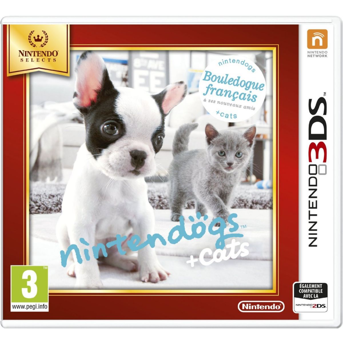 Jeu 3DS NINTENDO Nintendogs Bouledogue Selects (photo) Jeu 3DS NINTENDO Nintendogs Bouledogue Selects (photo)