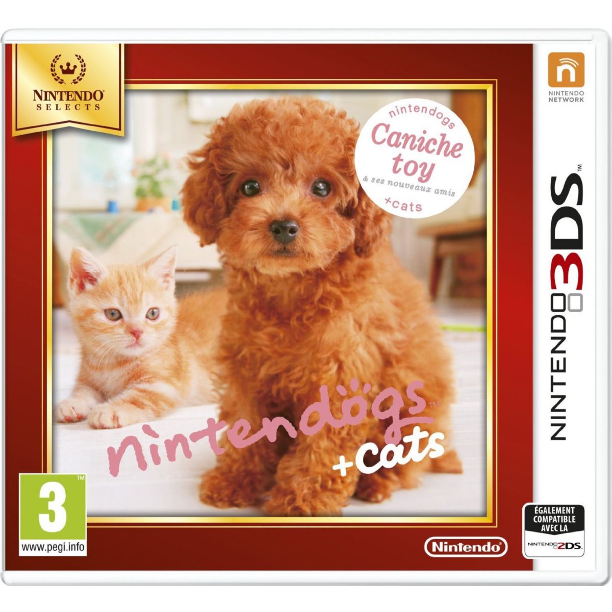 Jeu 3DS NINTENDO Nintendogs Caniche Selects (photo) Jeu 3DS NINTENDO Nintendogs Caniche Selects (photo)