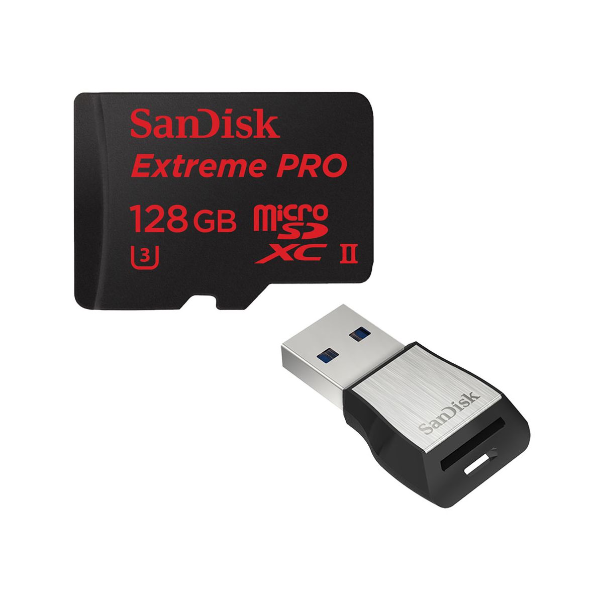 Carte Micro SD SANDISK microSD EXTREME PRO 128GO +Lecteur (photo) Carte Micro SD SANDISK microSD EXTREME PRO 128GO +Lecteur (photo)