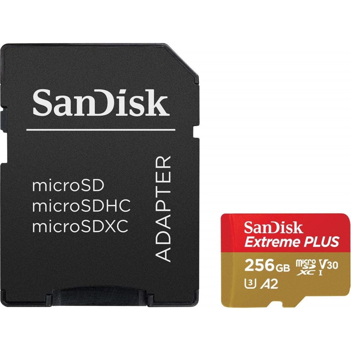 Carte Micro SD SANDISK microSD EXT PLUS 256Go (photo) Carte Micro SD SANDISK microSD EXT PLUS 256Go (photo)
