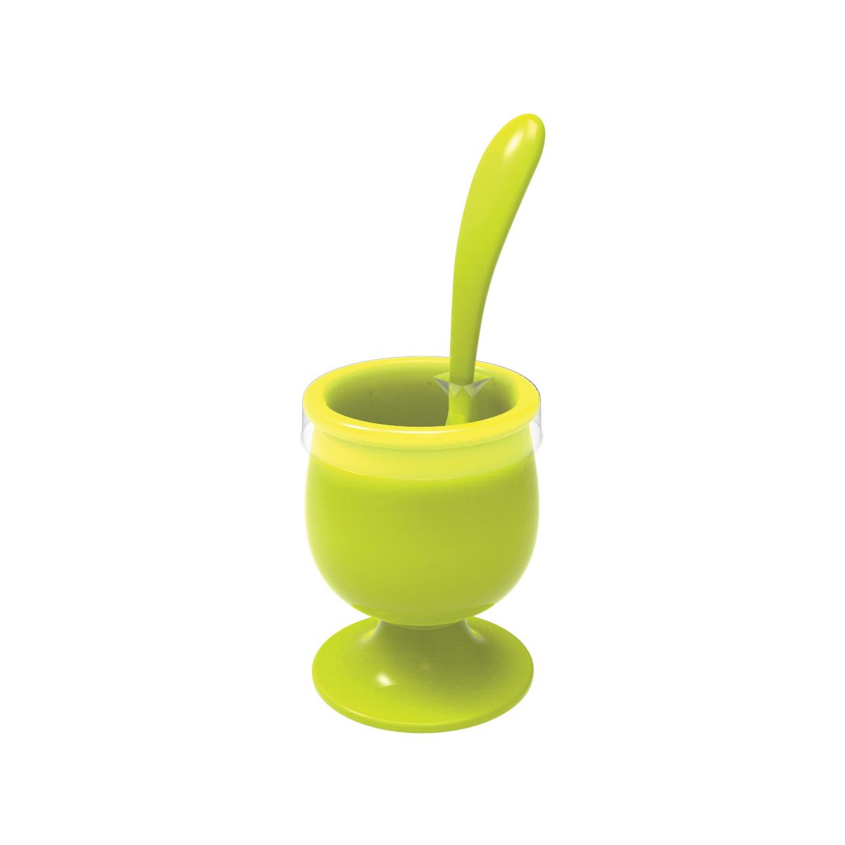 Coquetier ZAK COQUETIER ET CUILLERE A OEUF VERT