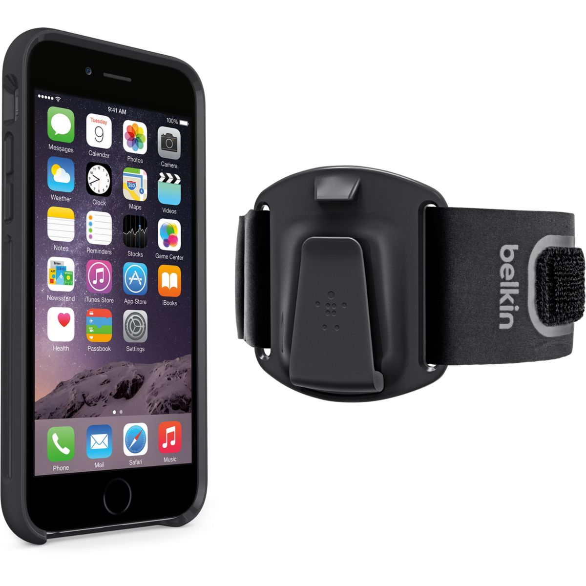 Brassard BELKIN iPhone 6/6s clip fit (photo) Brassard BELKIN iPhone 6/6s clip fit (photo)