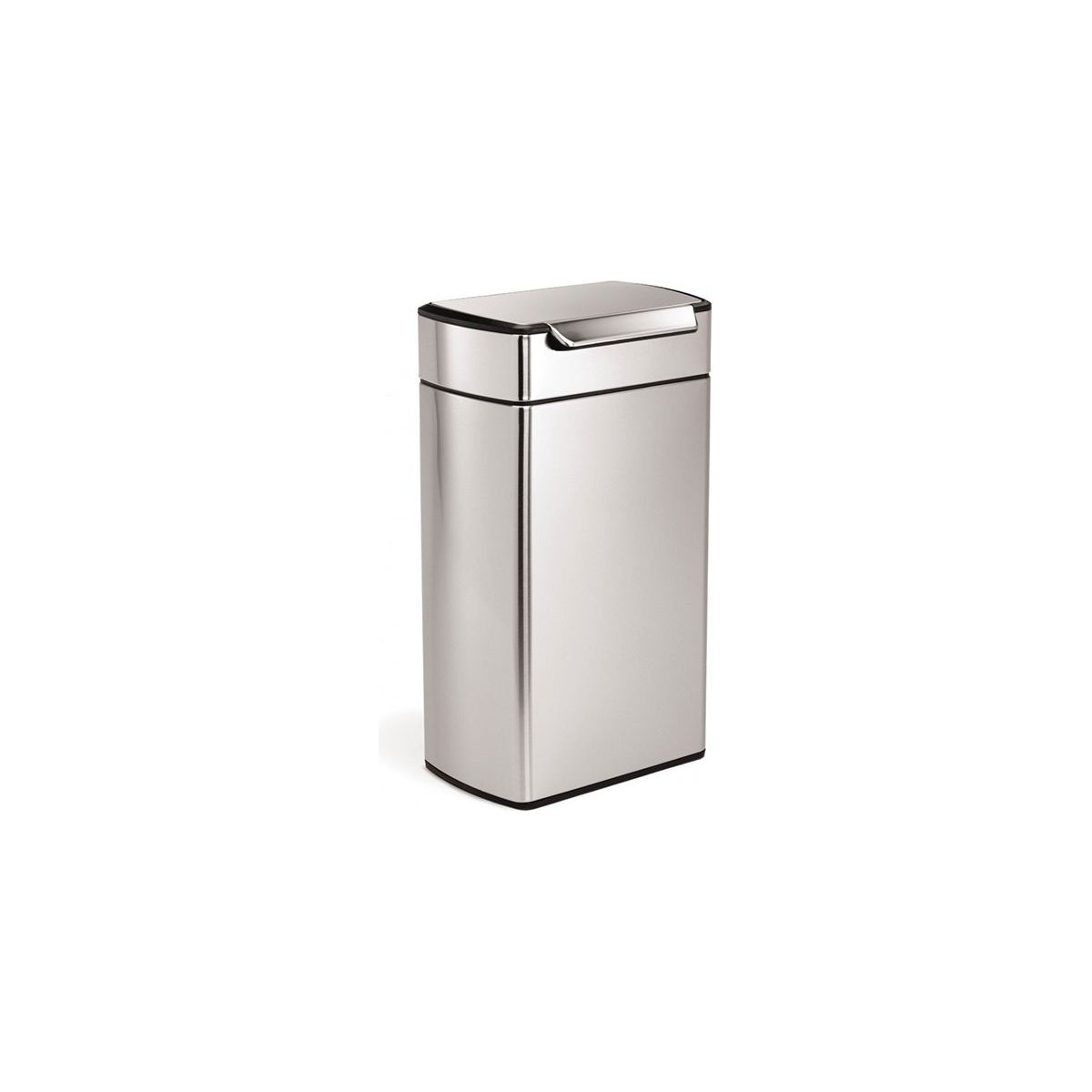 Poubelle manuelle SIMPLE HUMAN touch bar 40L inox brossé SIMCW2014