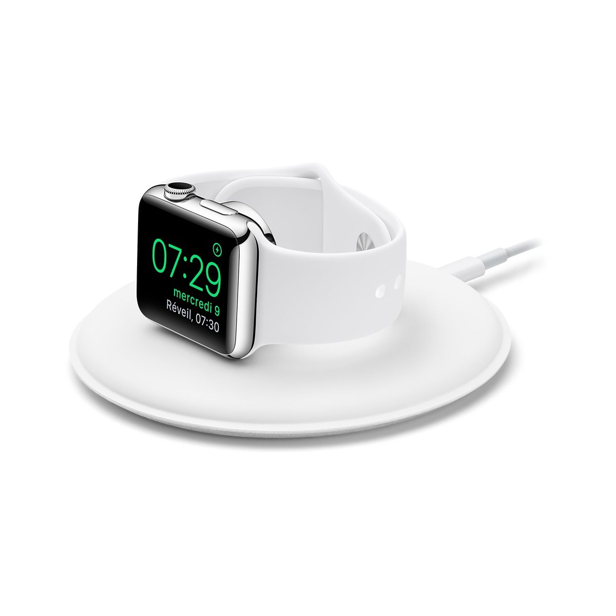 Chargeur à induction APPLE magnétique blanc (photo) Chargeur à induction APPLE magnétique blanc (photo)
