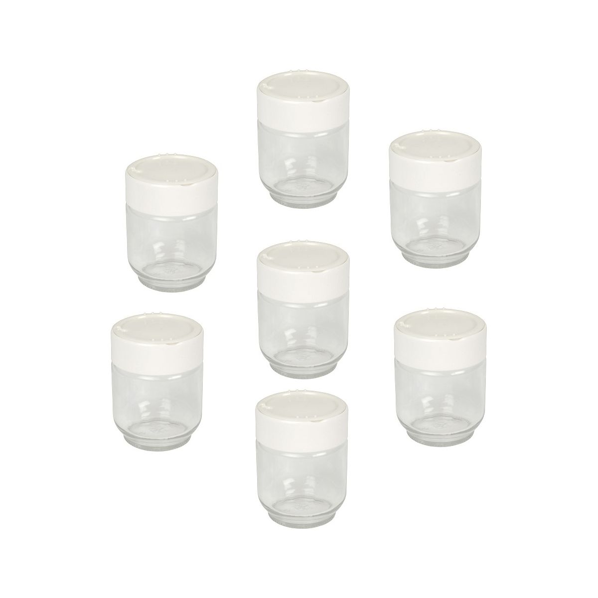 Pot MOULINEX x7 en verre couvercle blanc avec dateur