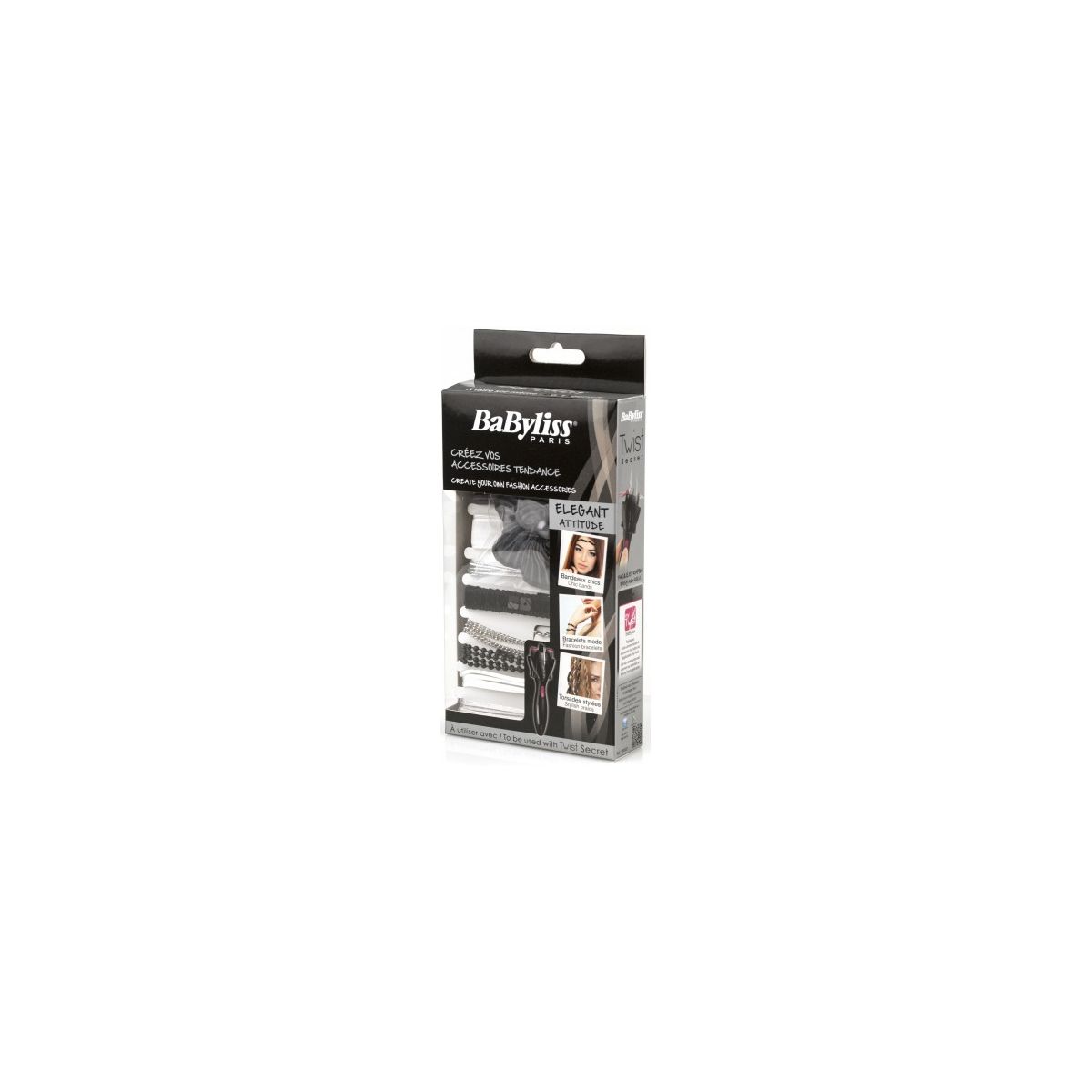 Accessoire cheveux BABYLISS Kit accessoires Twist Jewelery (photo) Accessoire cheveux BABYLISS Kit accessoires Twist Jewelery (photo)