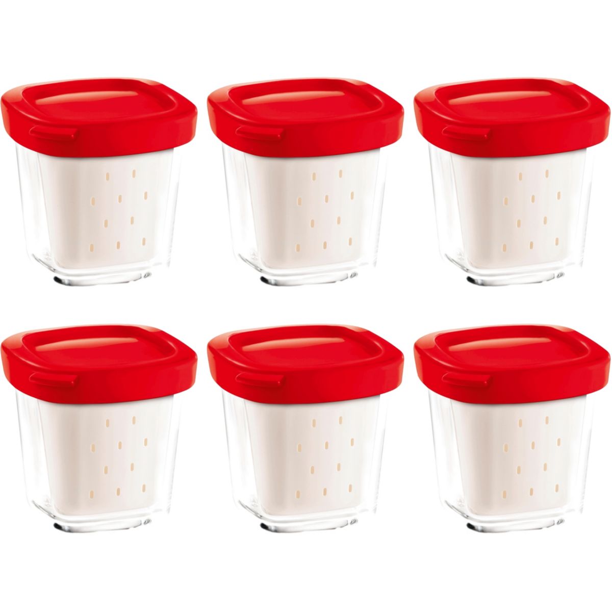 Pot SEB XF100501 6 POTS YAOURT POUR DELICES/MULT