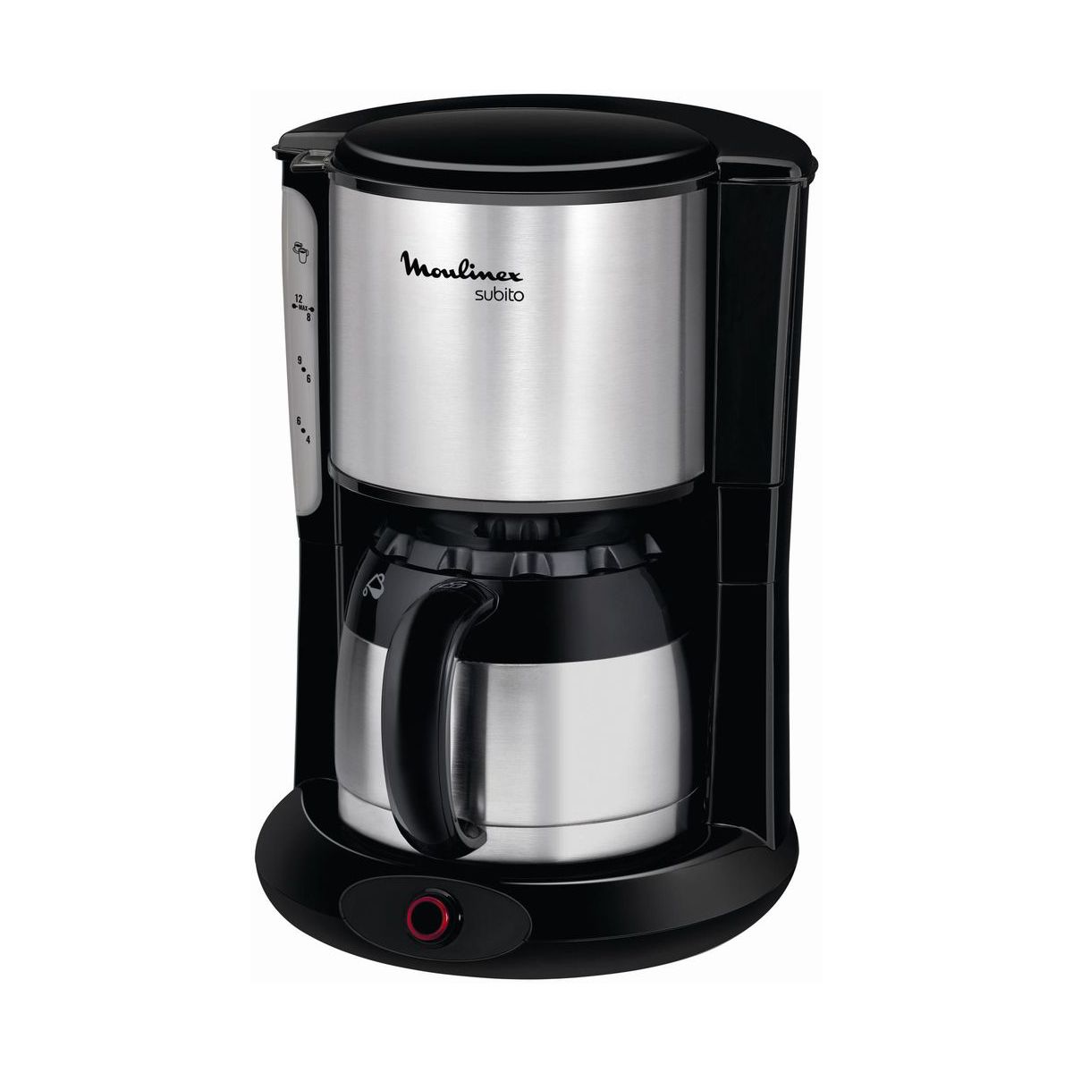 Cafetière isotherme MOULINEX FT360811 subito noir/inox