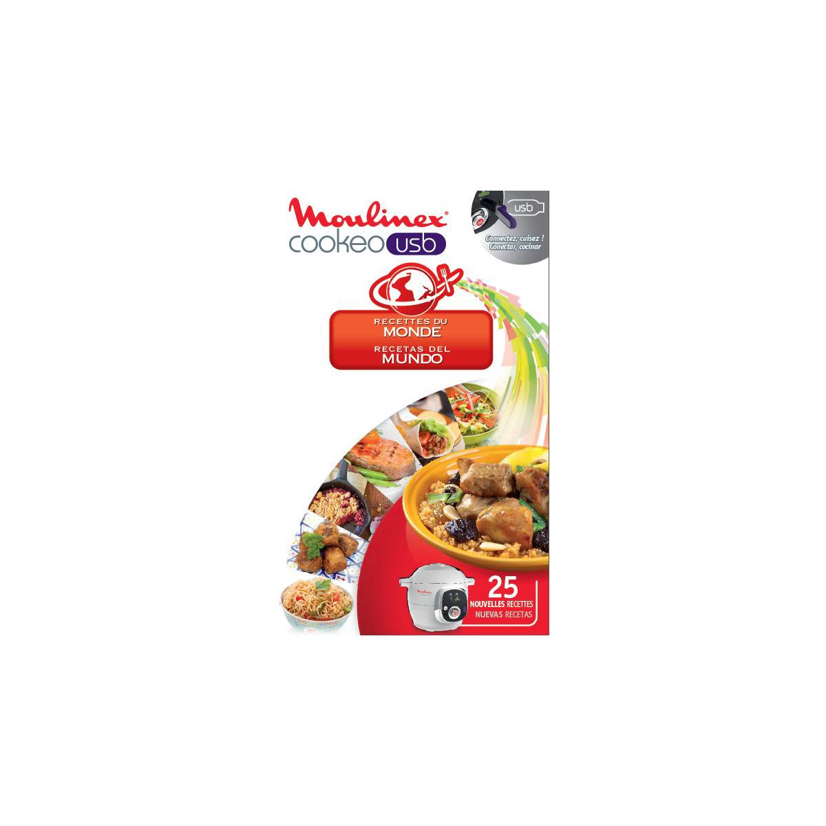 Clé USB MOULINEX COOKEO 25 recettes du monde