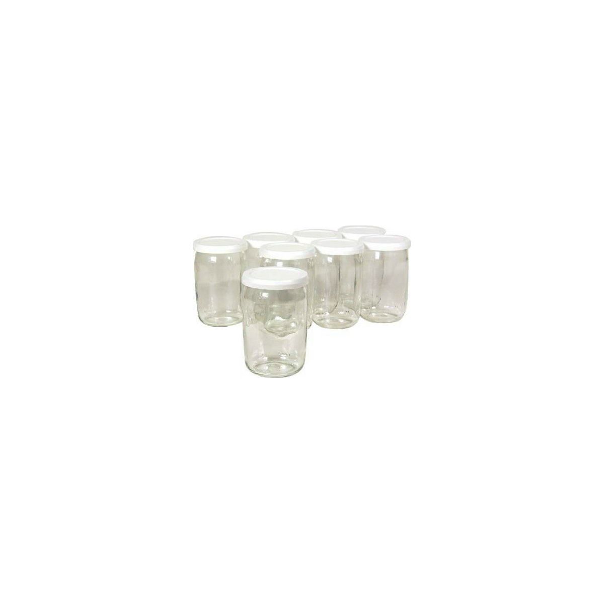Pot SEB x8 en verre couvercle farine