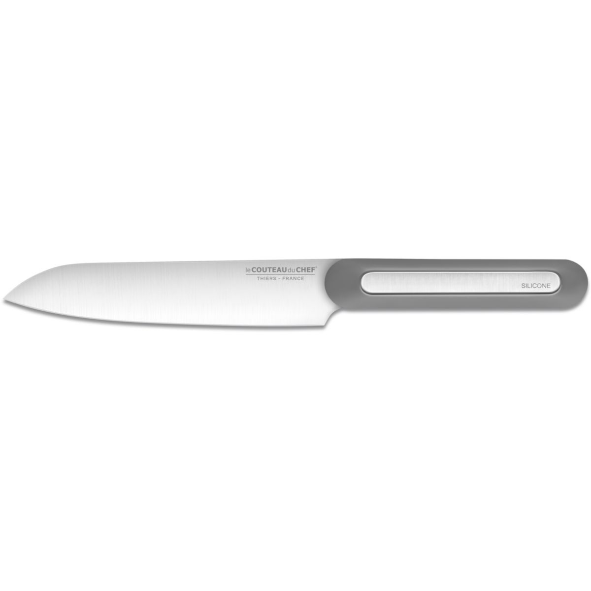 Couteau Santoku LE COUTEAU DU CHEF lame acier - manche silicone