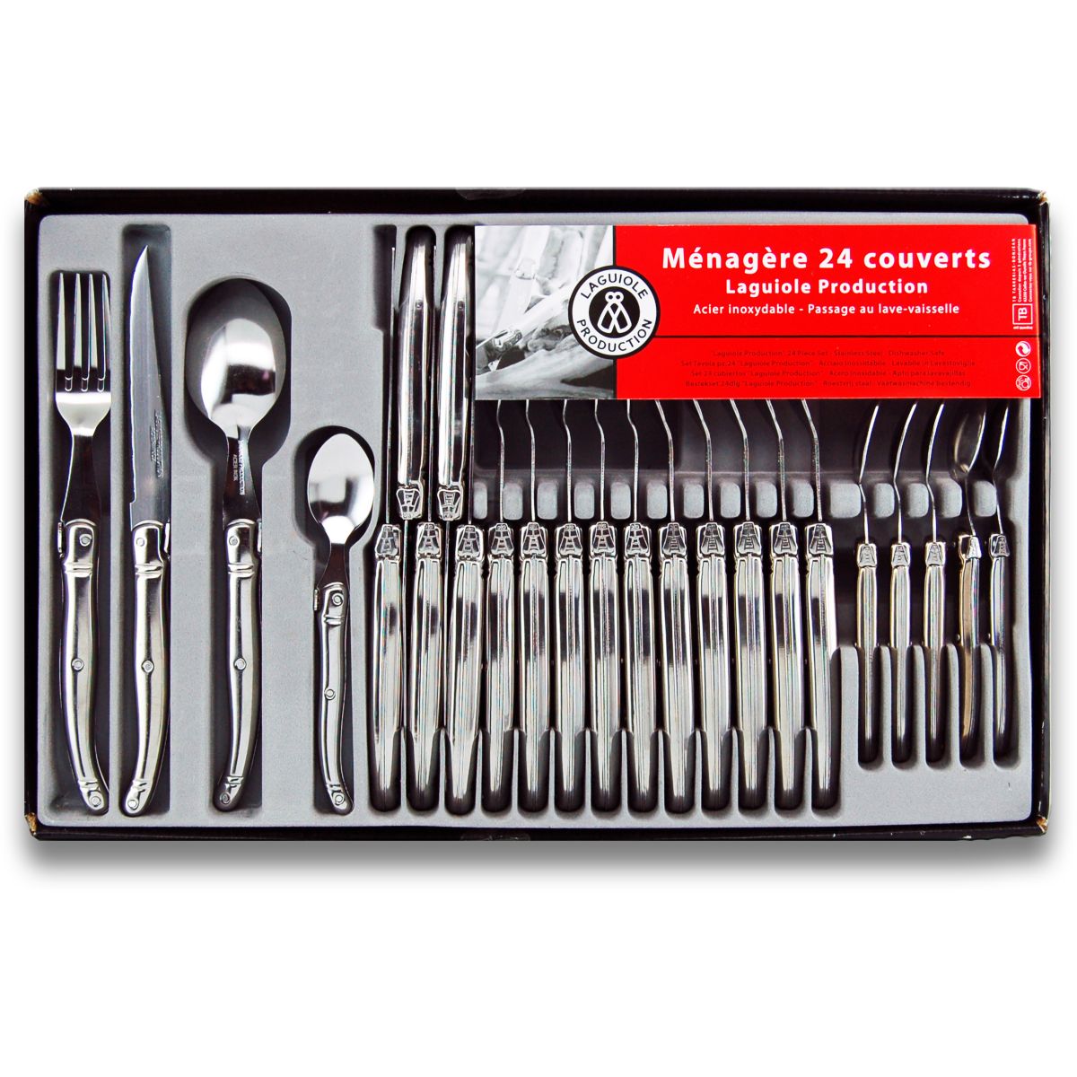 Ménagère LAGUIOLE PRODUCTION 24 couverts