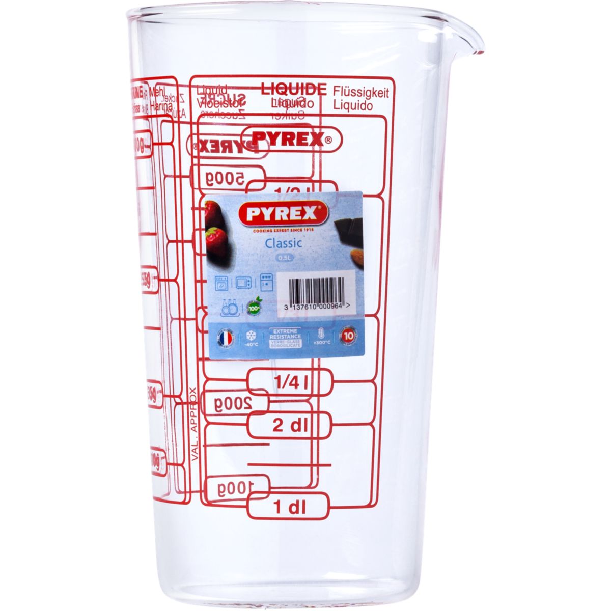 Doseur PYREX verre mesureur 0,5L (photo) Doseur PYREX verre mesureur 0,5L (photo)