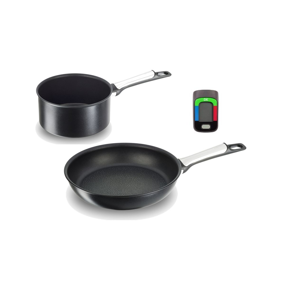 Batterie de cuisine TEFAL Assisteo cass 20cm + poêle 26cm E5559002