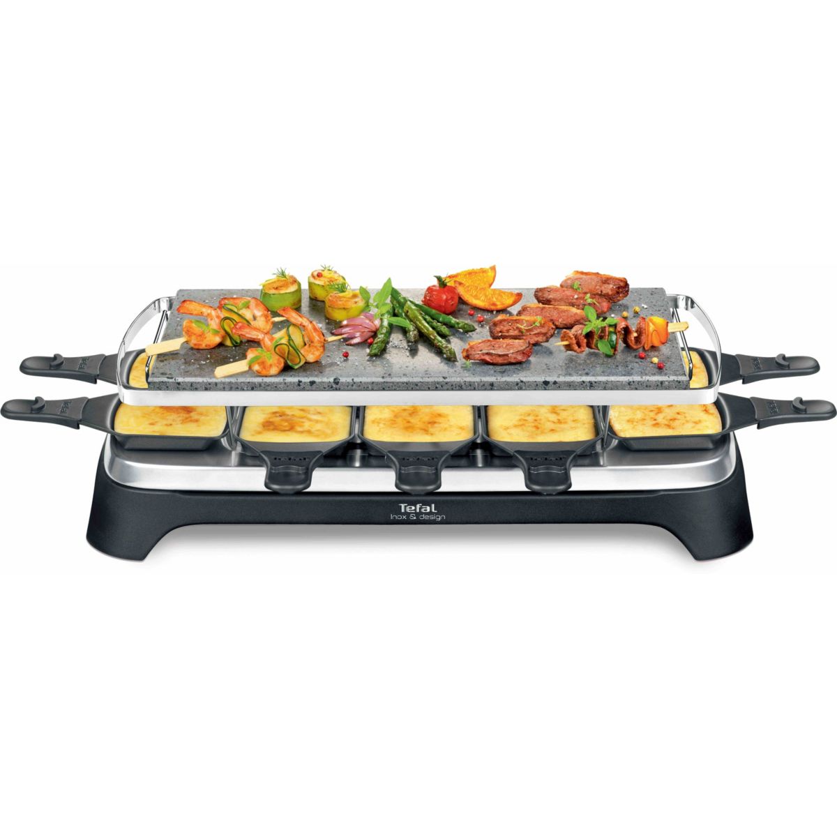 Raclette TEFAL PIERRADE INOX&DESIGN PR457812