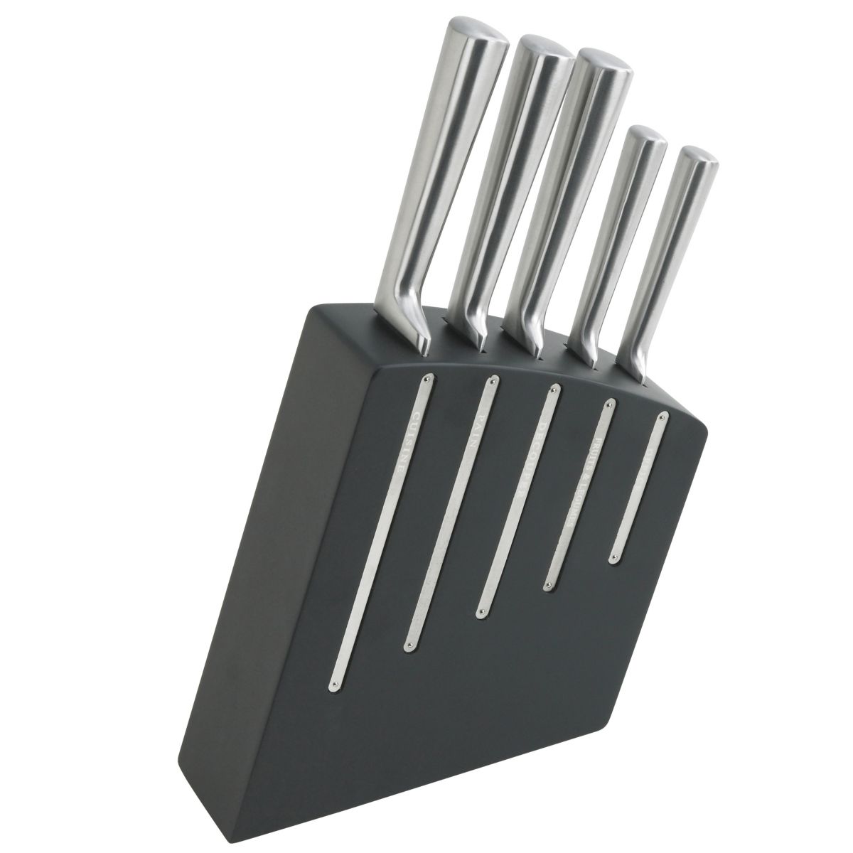 Bloc couteaux DUBOST Kimono Noir + 5 couteaux Inox