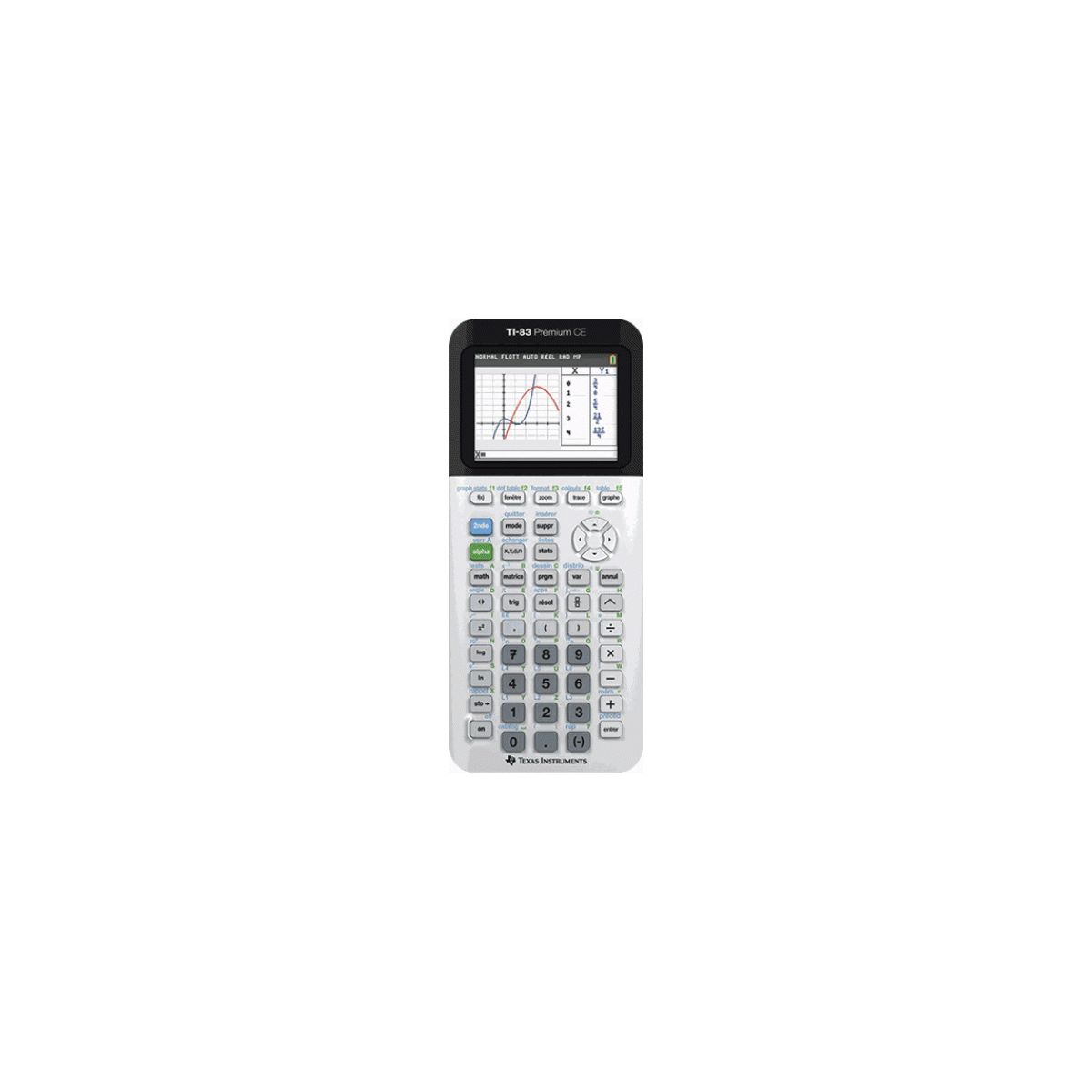 Calculatrice graphique TEXAS INSTRUMENTS TI-83 Premium CE (photo) Calculatrice graphique TEXAS INSTRUMENTS TI-83 Premium CE (photo)