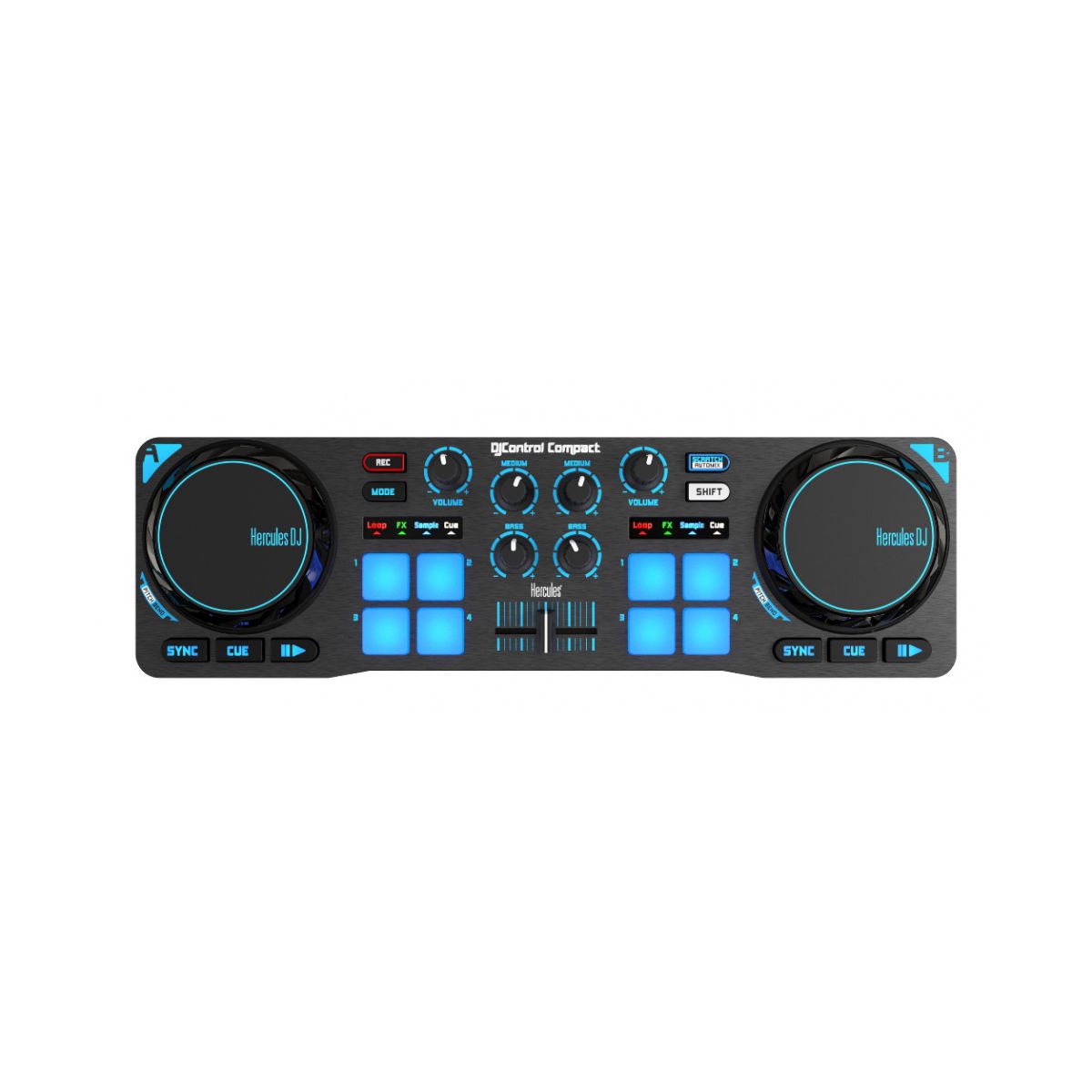 Table Mixage HERCULES DJ CONTROL COMPACT (photo) Table Mixage HERCULES DJ CONTROL COMPACT (photo)