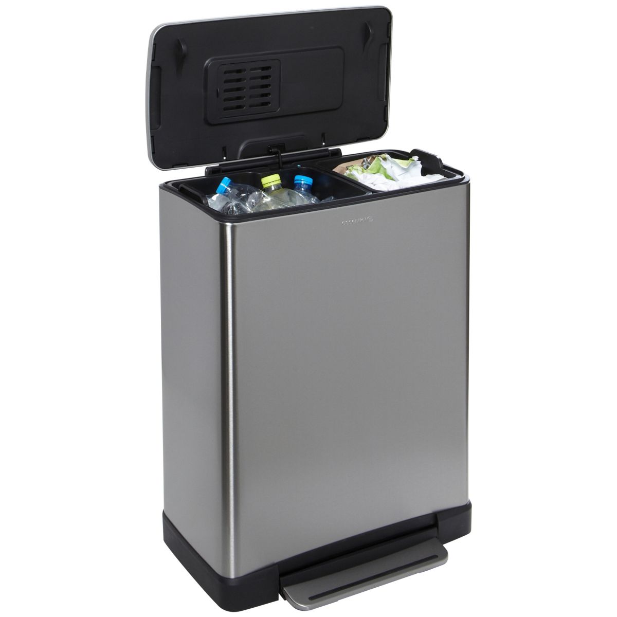 Poubelle ESSENTIELB tri-sélectif 28L+18L (photo) Poubelle ESSENTIELB tri-sélectif 28L+18L (photo)