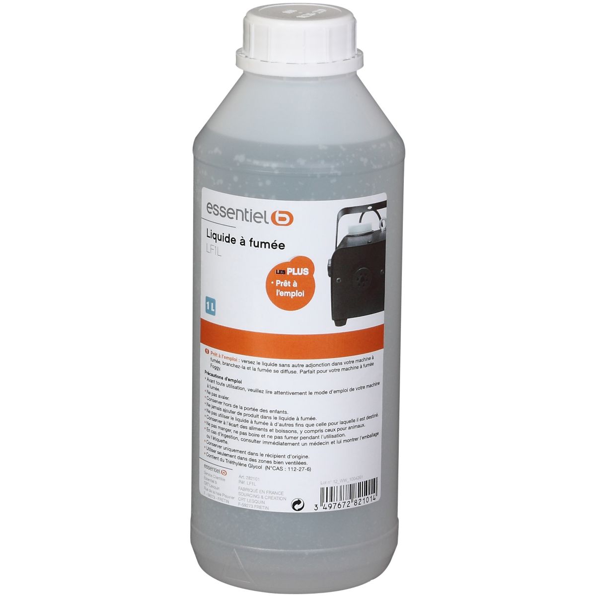Accessoire ESSENTIELB Liquide à fumée 1L (photo) Accessoire ESSENTIELB Liquide à fumée 1L (photo)
