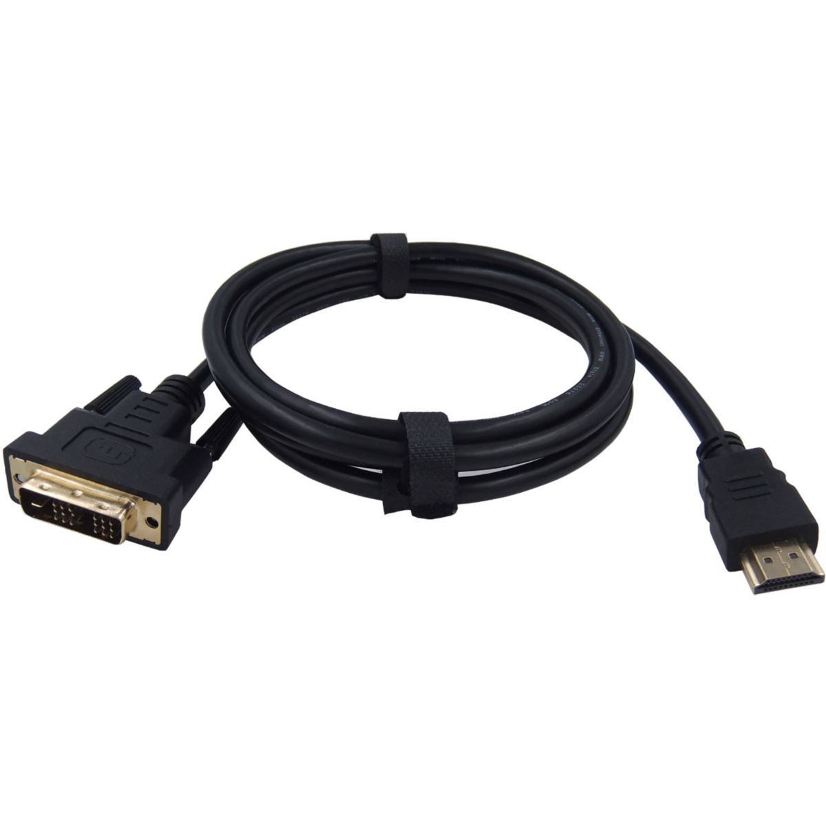 Câble DVI ESSENTIELB 1M80 HDMI-DVI Mâle/Mâle (photo) Câble DVI ESSENTIELB 1M80 HDMI-DVI Mâle/Mâle (photo)