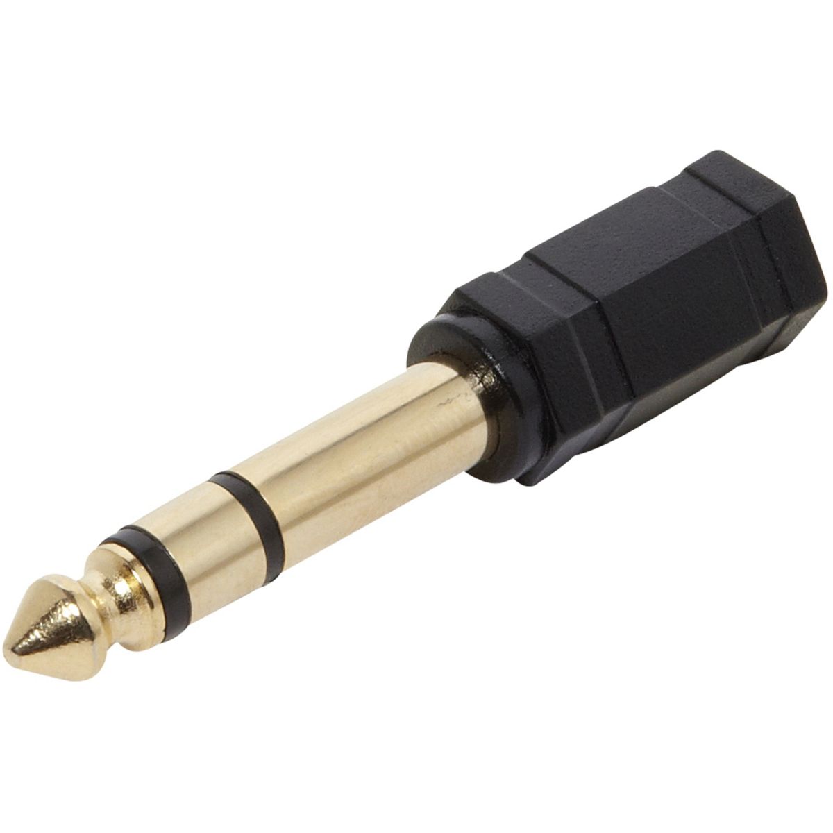 Adaptateur ESSENTIELB Jack 3,5-F /6,35-M (photo) Adaptateur ESSENTIELB Jack 3,5-F /6,35-M (photo)