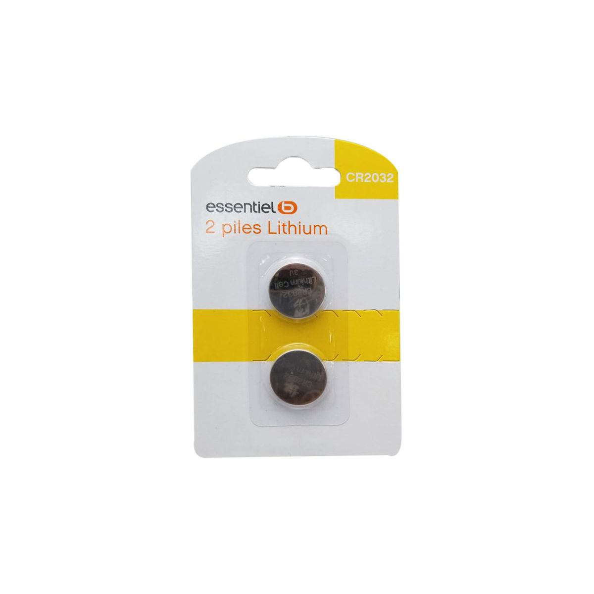 Pile ESSENTIELB CR2032 X 2 -3V (photo) Pile ESSENTIELB CR2032 X 2 -3V (photo)