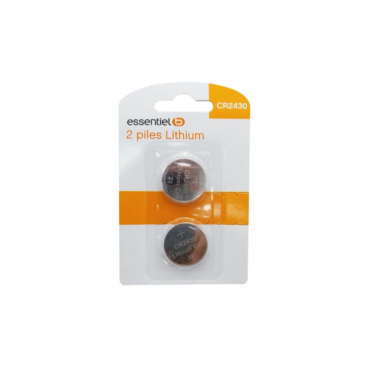 Pile ESSENTIELB CR2430 X 2 -3V (photo) Pile ESSENTIELB CR2430 X 2 -3V (photo)