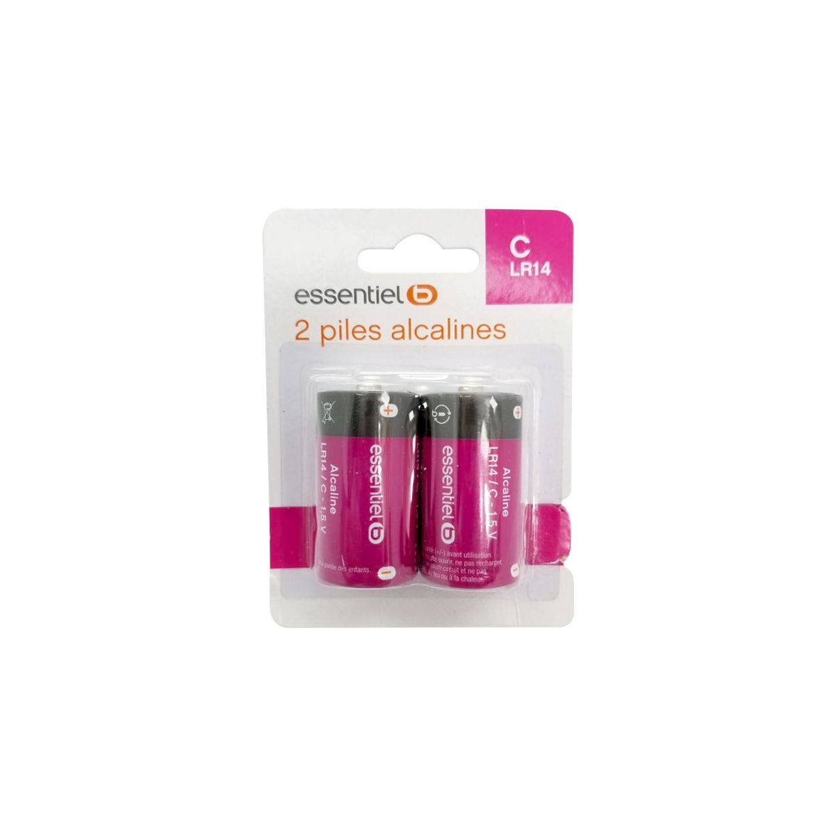 Pile ESSENTIELB C LR14 X 2 (photo) Pile ESSENTIELB C LR14 X 2 (photo)