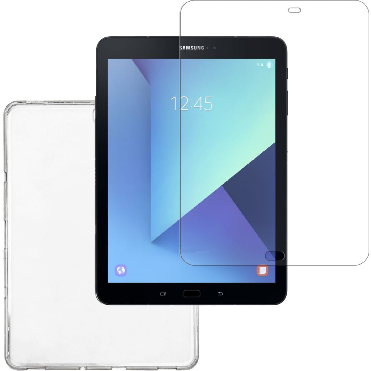 Coque ESSENTIELB Tab S3 9.7 coque souple + verre trempé (photo) Coque ESSENTIELB Tab S3 9.7 coque souple + verre trempé (photo)