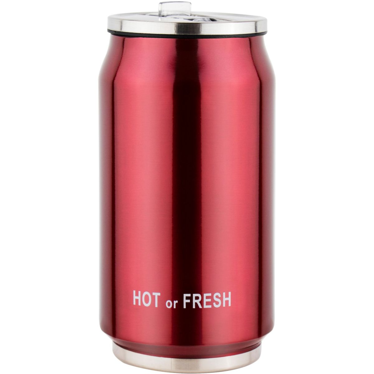 Mug isotherme ESSENTIELB 30 cl rouge métallique