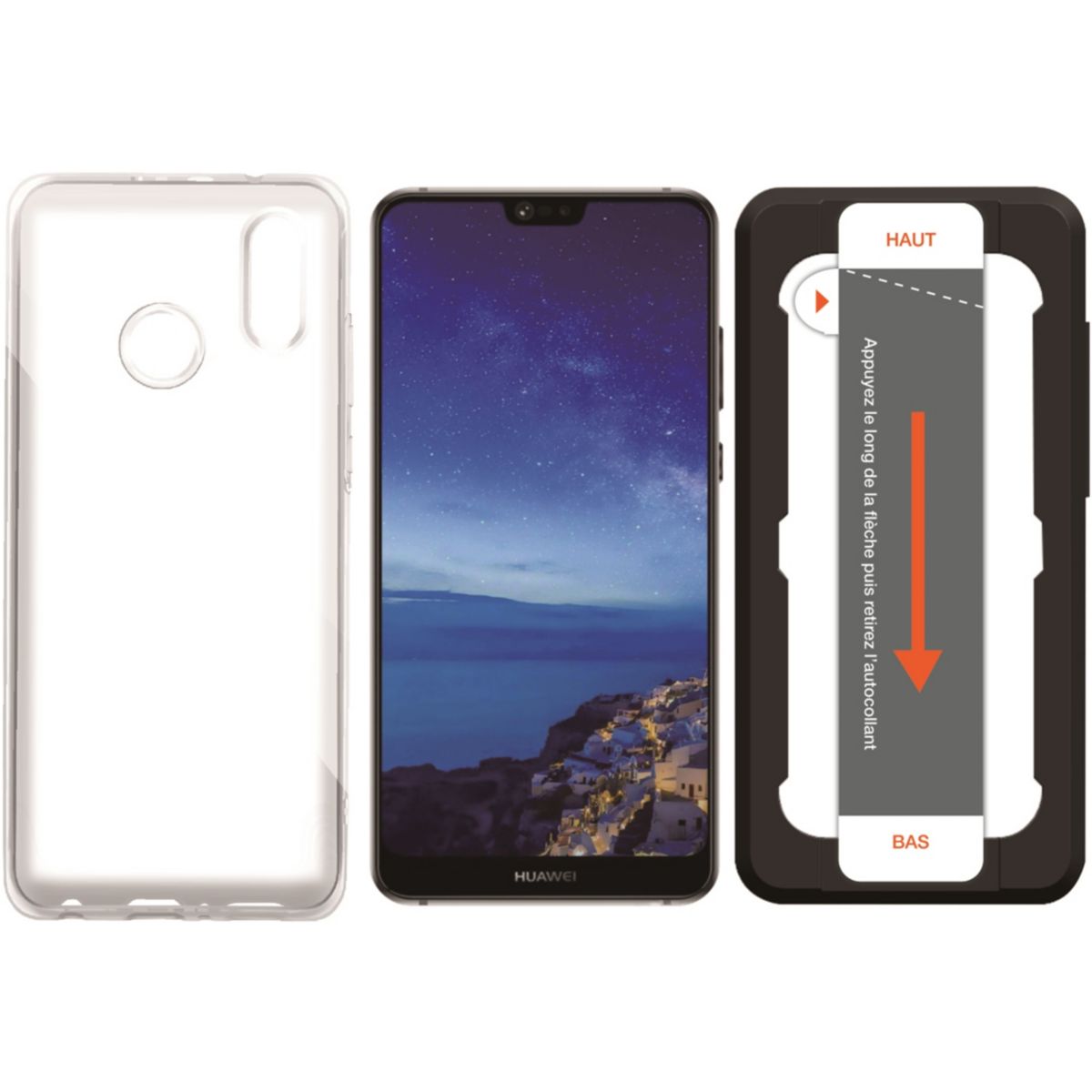 Coque + Protège écran ESSENTIELB P20 Lite Coque + Verre trempé + Applicat (photo) Coque + Protège écran ESSENTIELB P20 Lite Coque + Verre trempé + Applicat (photo)