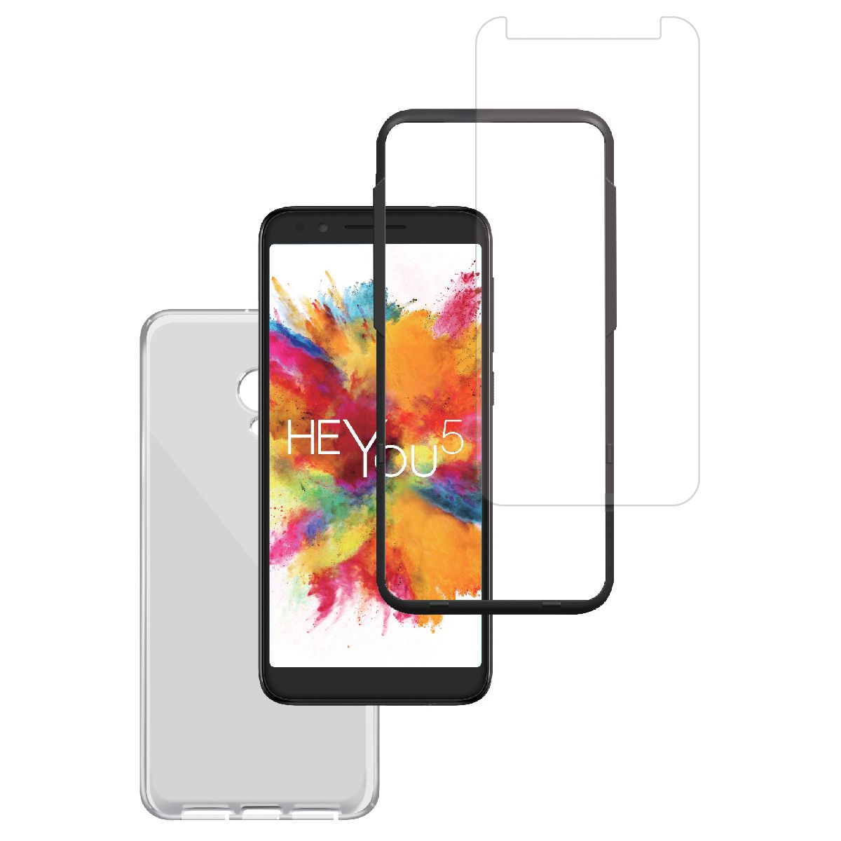 Coque + Protège écran ESSENTIELB Heyou 5 Coque + Verre trempé+ Applic (photo) Coque + Protège écran ESSENTIELB Heyou 5 Coque + Verre trempé+ Applic (photo)