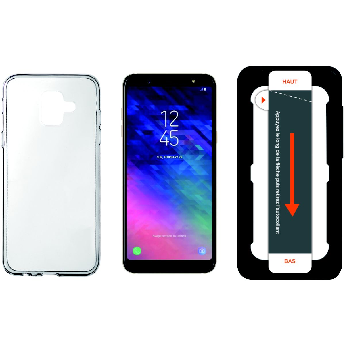 Coque + Protège écran ESSENTIELB A6+ Coque + Verre trempé + Applicateur (photo) Coque + Protège écran ESSENTIELB A6+ Coque + Verre trempé + Applicateur (photo)