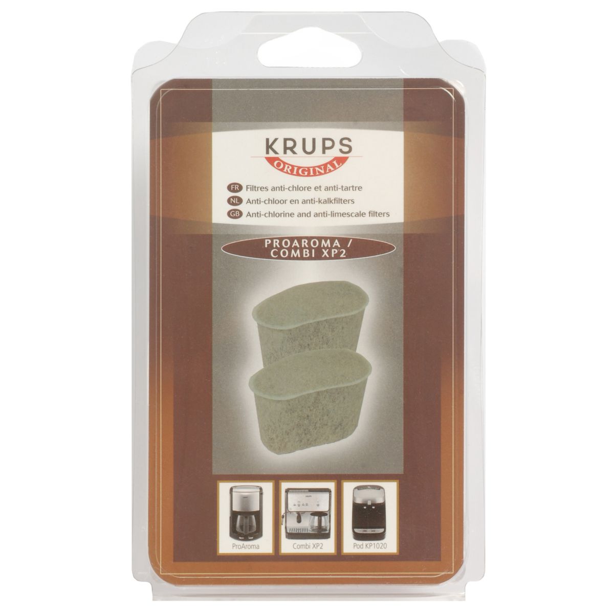Recharge KRUPS 2 cartouches filtrantes Y