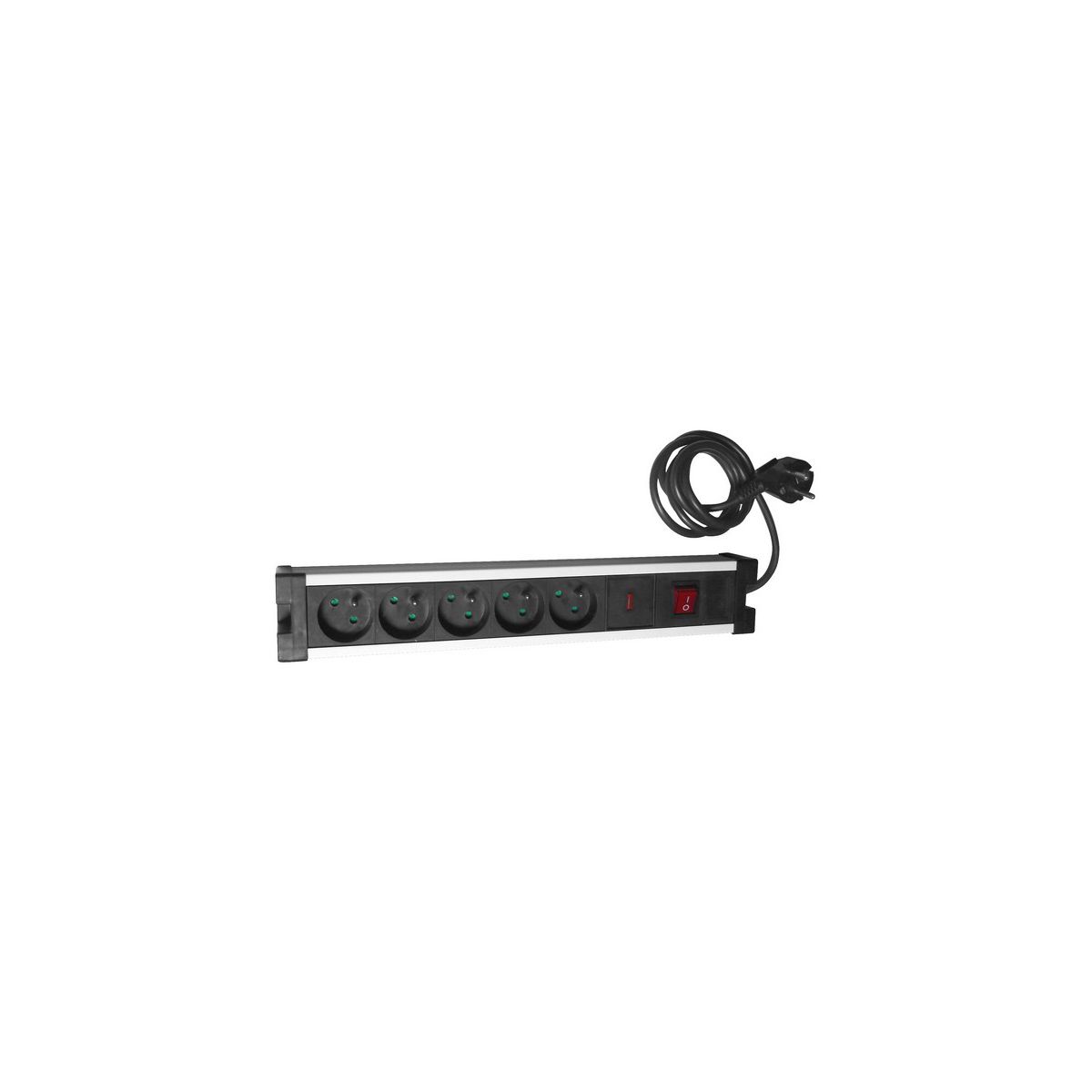 Parafoudre ZENITECH 5 prises 10/16A + inter Chrome (photo) Parafoudre ZENITECH 5 prises 10/16A + inter Chrome (photo)