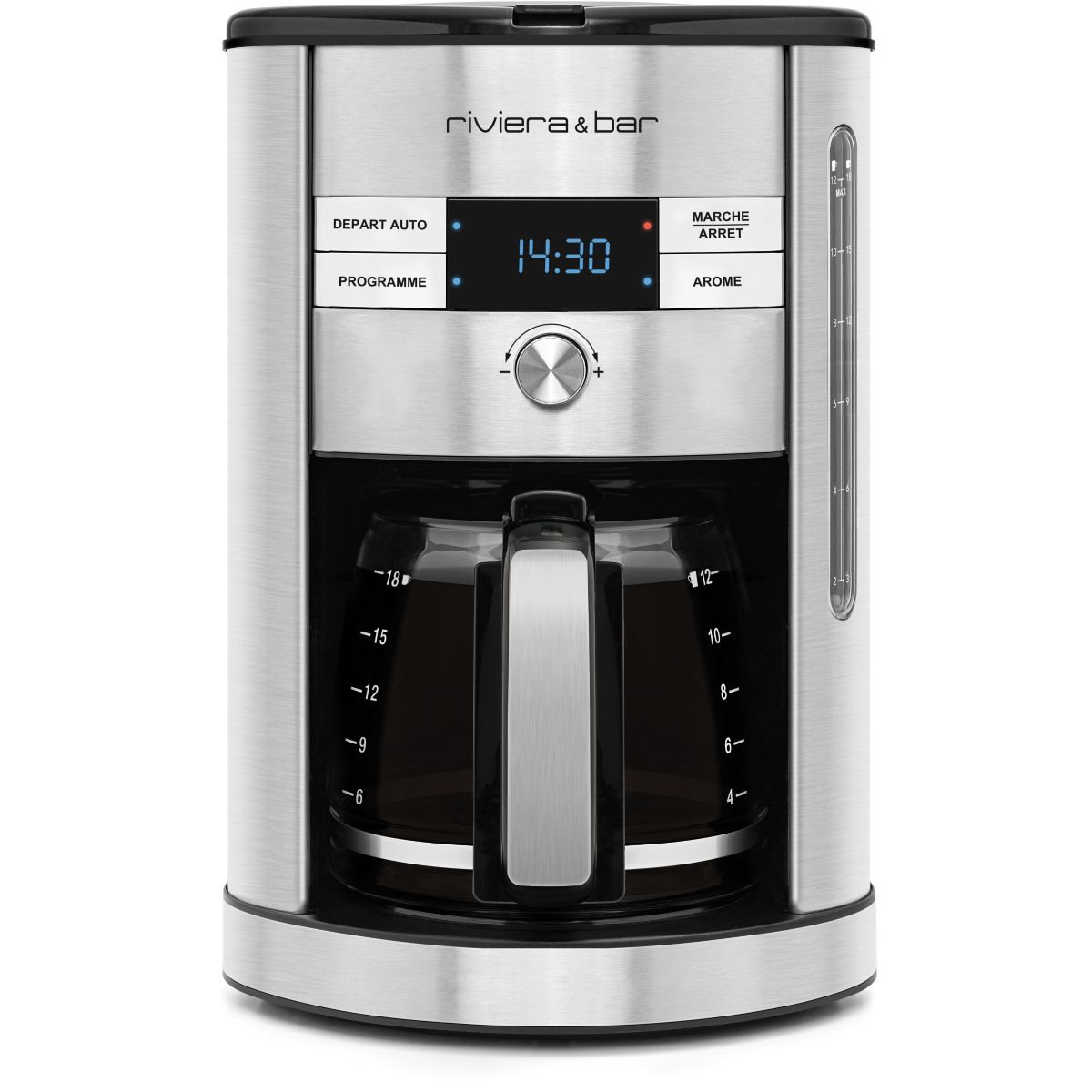 Cafetière programmable RIVIERA ET BAR BCF550 Métal