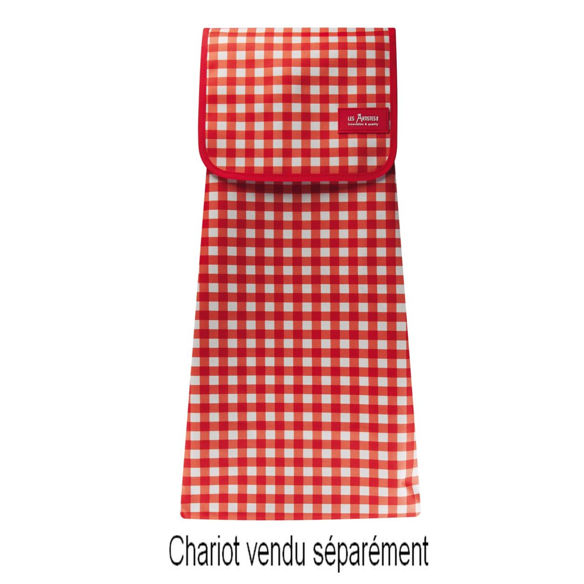 Sac de rangement LES ARTISTES pour poussette Vichy Rouge
