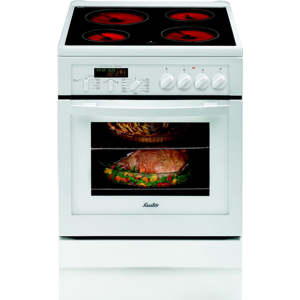 Cuisinière vitrocéramique SAUTER SCV1061W